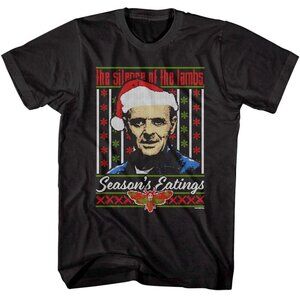 Silence Of The Lambs Seasons Eatings Funny Holiday Party Graphic T-shirt 05